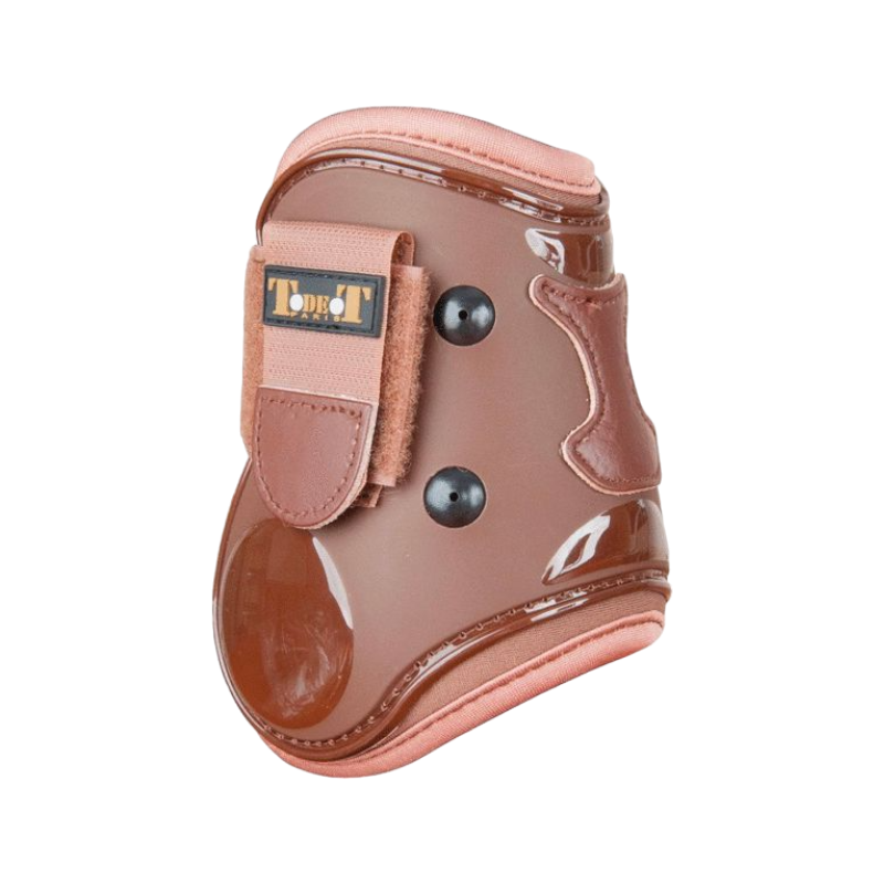 TdeT - Coque en bruine lederen balbeschermers