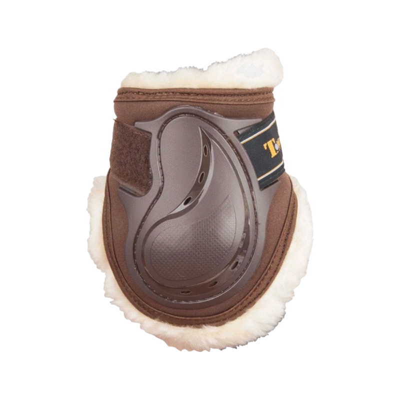 TdeT - Protège boulet Design - Doublé en mouton synthétique marron | - Ohlala