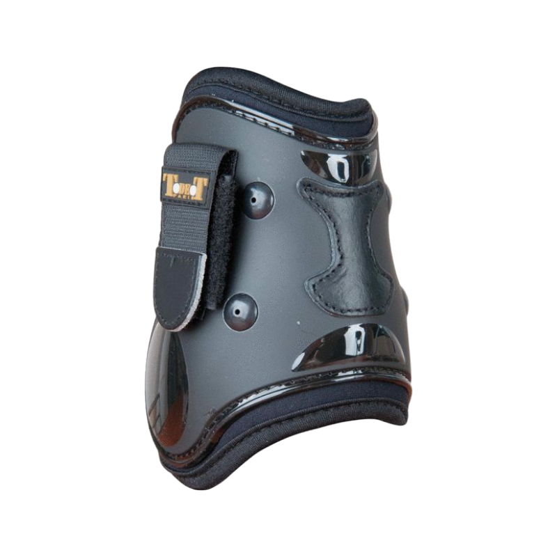 TdeT - Coque en zwarte lederen balbeschermers