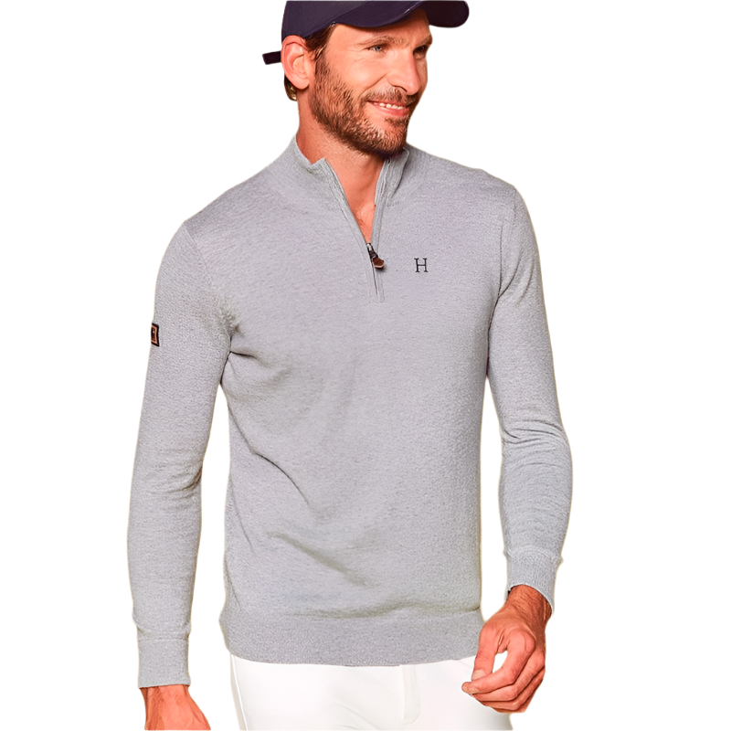 Harcour - Pull homme Flash must have gris | - Ohlala