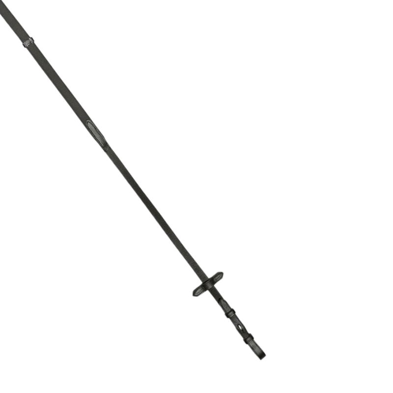 Eric Thomas - Rênes caoutchouc soft noir | - Ohlala