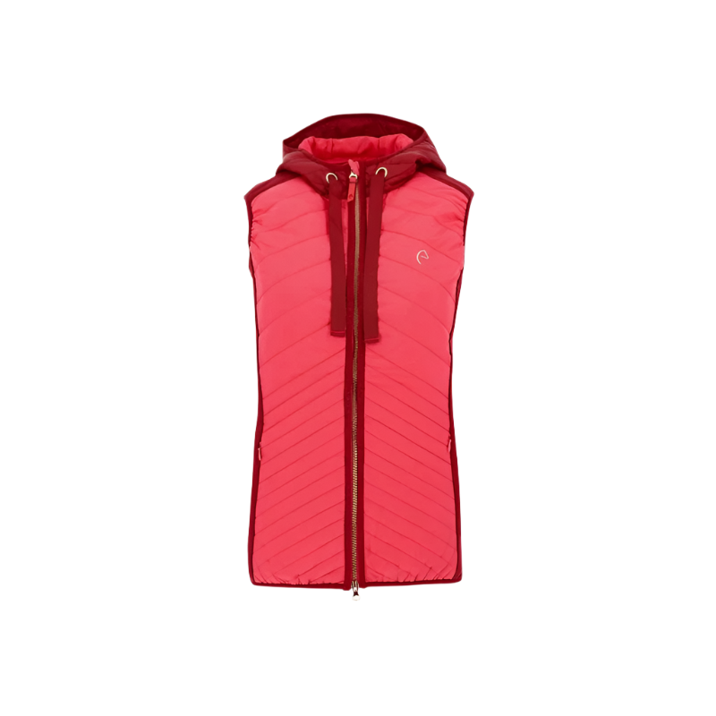Equithème - Veste sans manches Kim rouge | - Ohlala