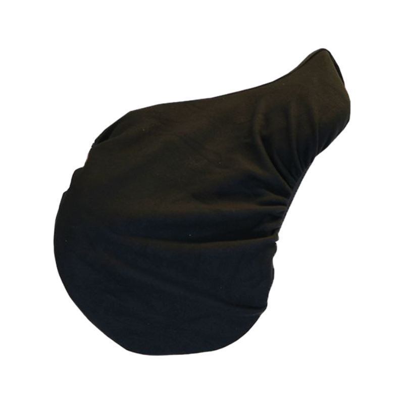 Equithème - Housse de selle fibres polaires Noir | - Ohlala