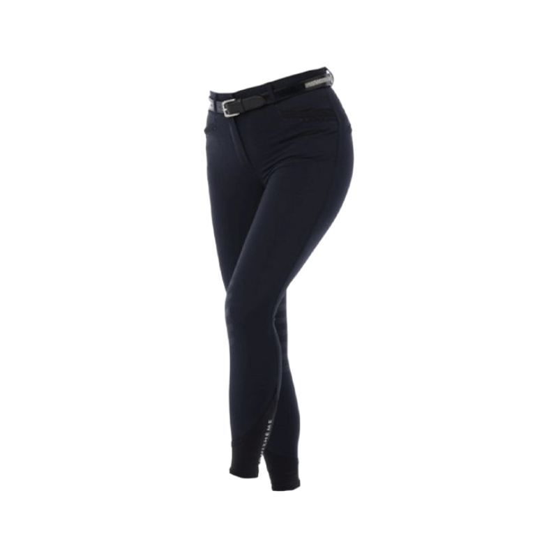 Equithème - Pantalon d'équitation femme Safir marine/ noir | - Ohlala