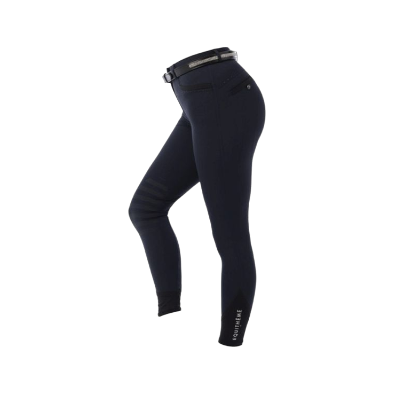 Equithème - Pantalon d'équitation femme Safir marine/ noir | - Ohlala