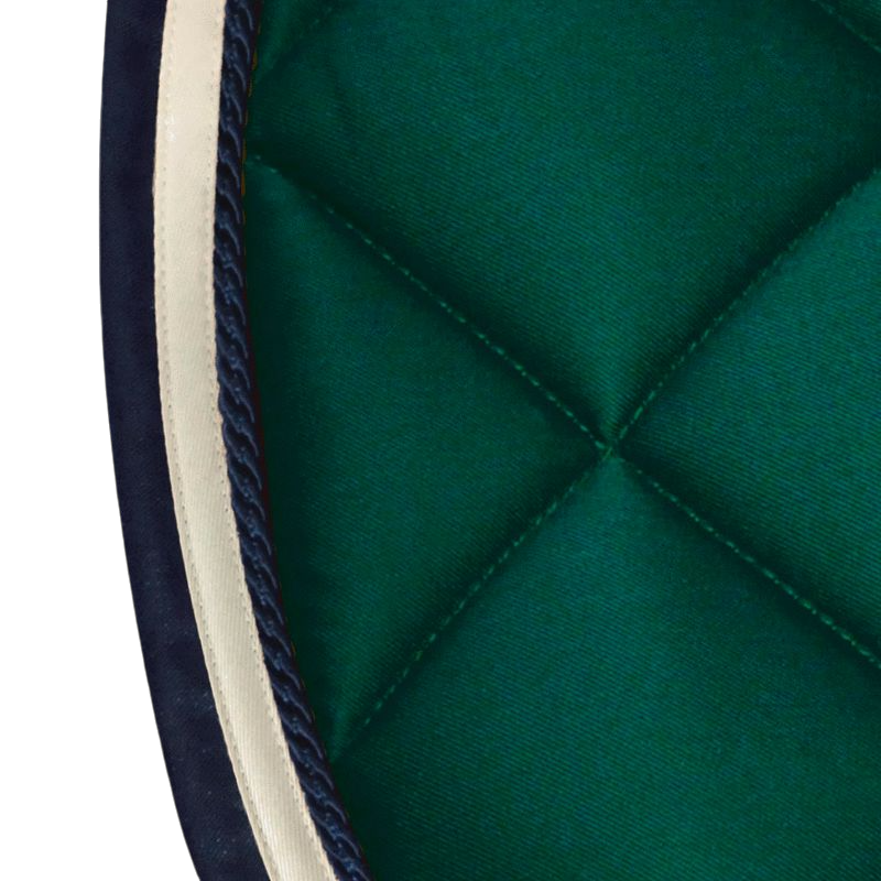 Privilège Equitation - Tapis de selle Del Mar vert forêt/marine | - Ohlala
