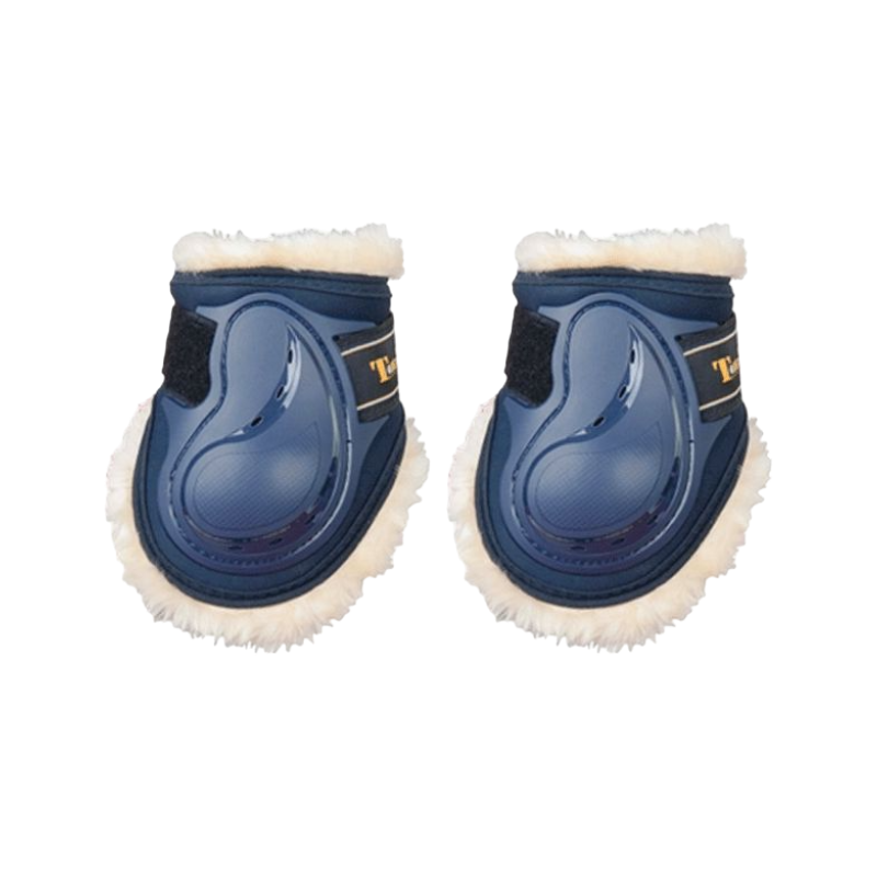 TdeT - Protège boulet Design - Doublé en mouton synthétique marine | - Ohlala