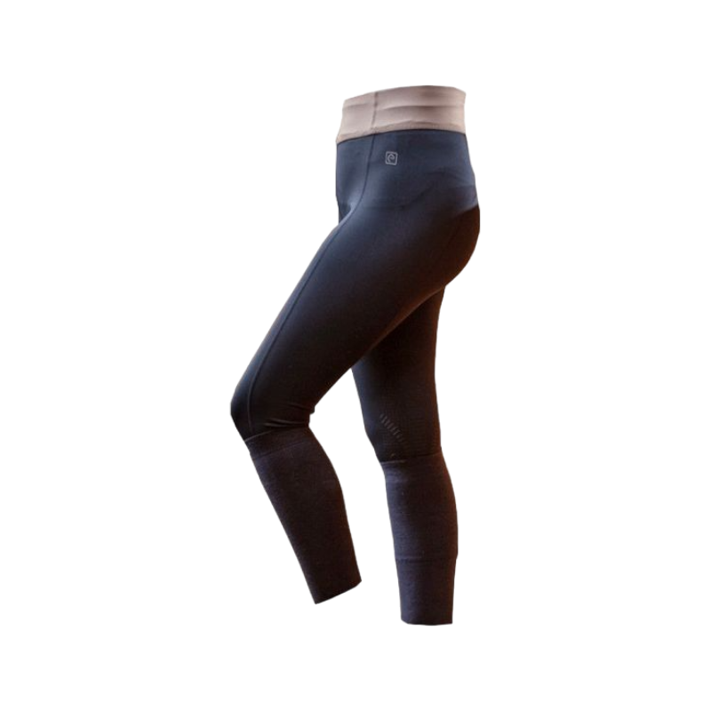 Equithème - Legging d'équitation Tea marine/ gris | - Ohlala