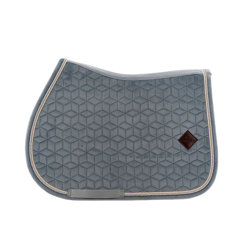 Kentucky Horsewear - Tapis de selle Velvet Jumping Bleu Clair pour minis | - Ohlala