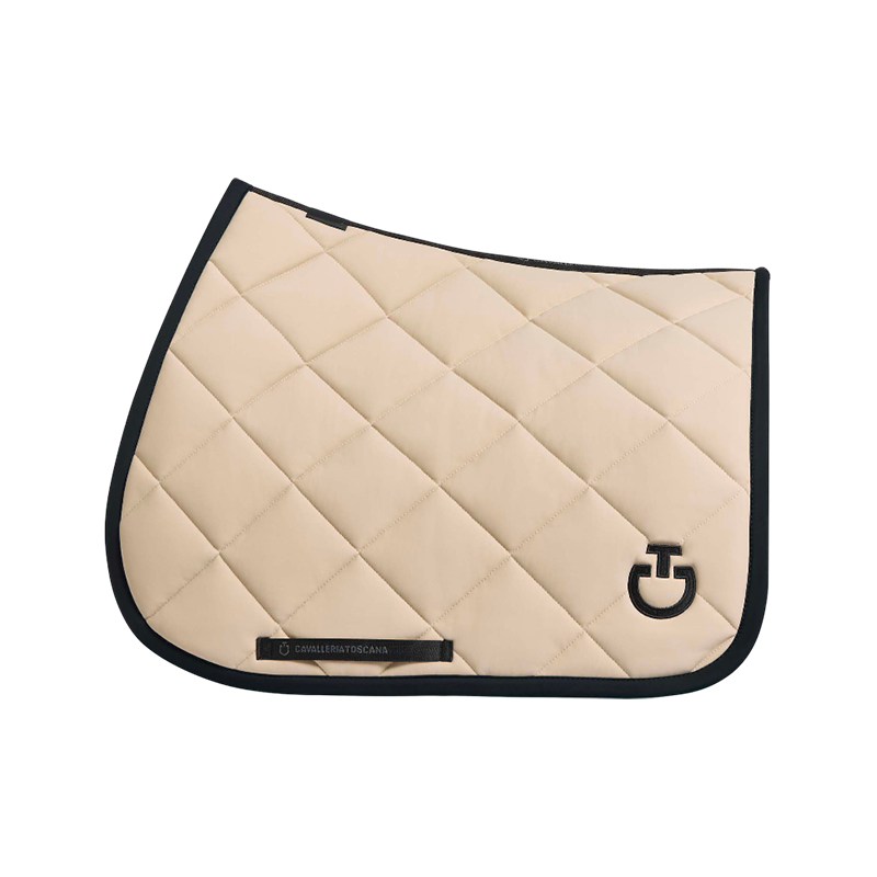 Cavalleria Toscana - Tapis de selle Diamond Quilted Jersey champagne | - Ohlala