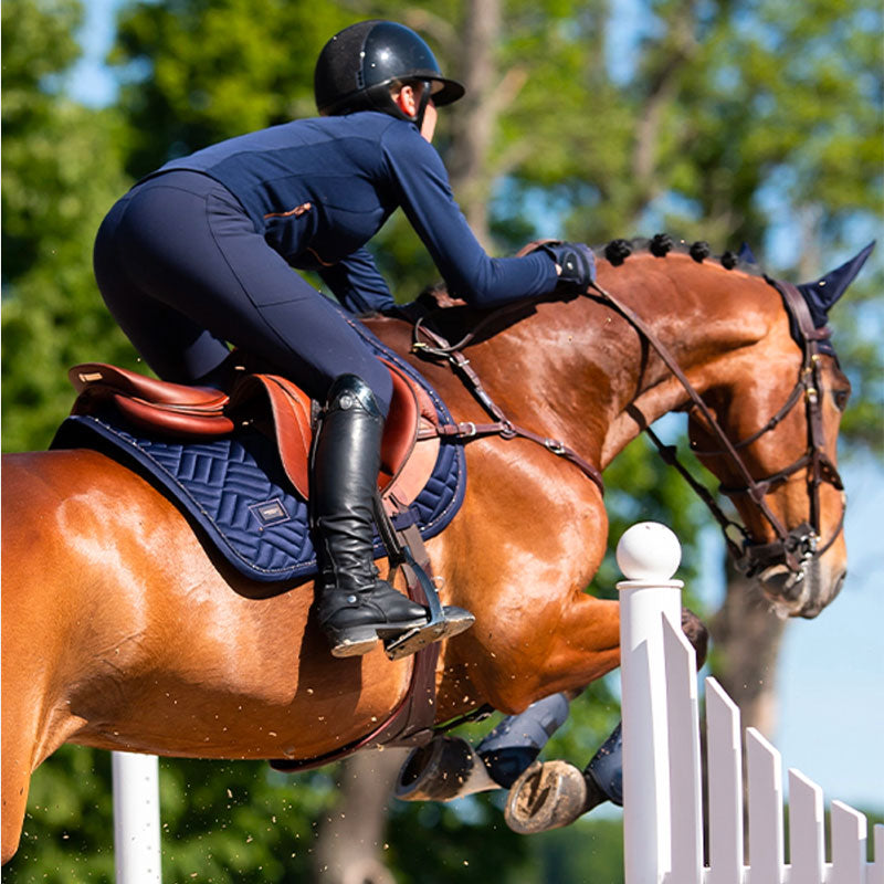 Equestrian Stockholm - Tapis de selle Modern Lagoon Blush | - Ohlala