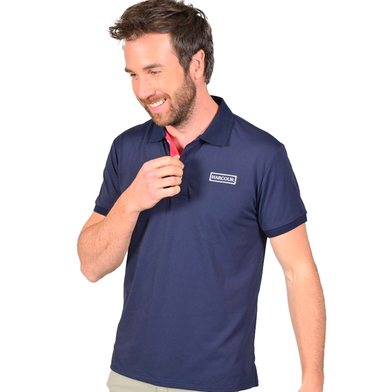 Harcour - Polo manches courtes homme Pitoh marine | - Ohlala