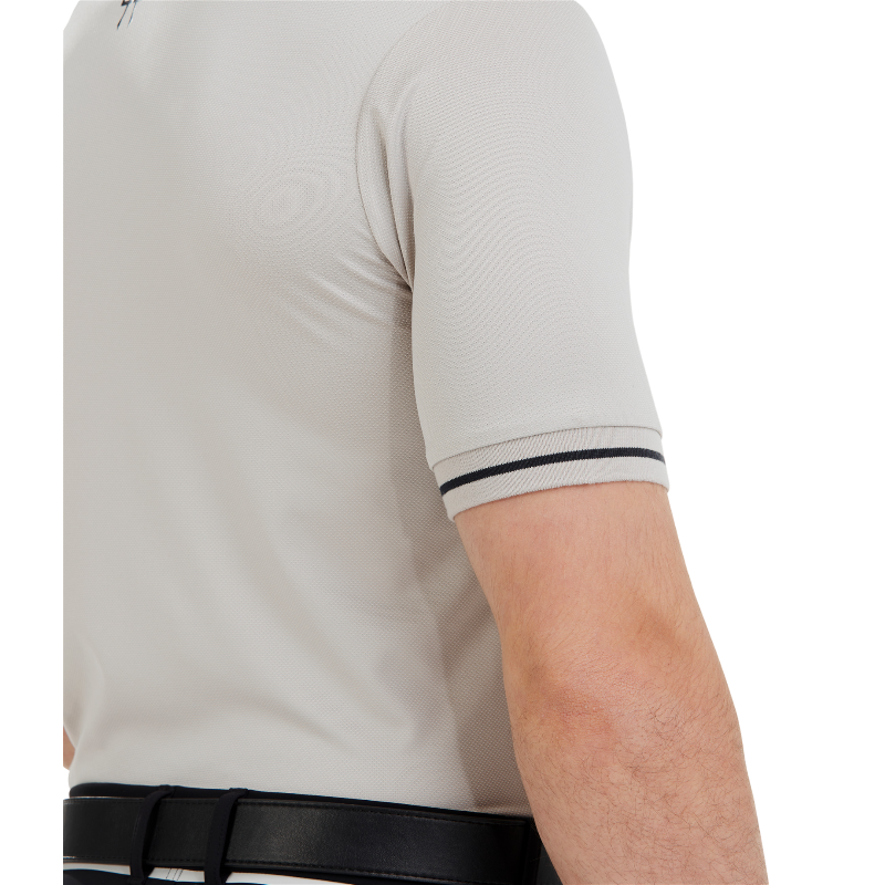 Horse Pilot - Polo homme manches courtes Atlas wind grey | - Ohlala