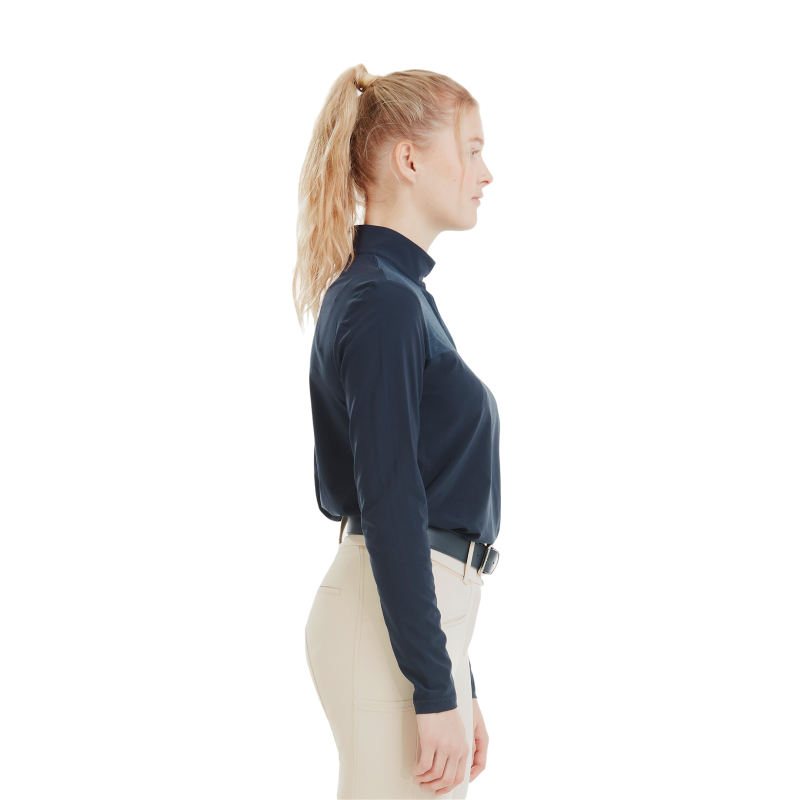 Horse Pilot - T-shirt femme manches longues Sunrise navy | - Ohlala