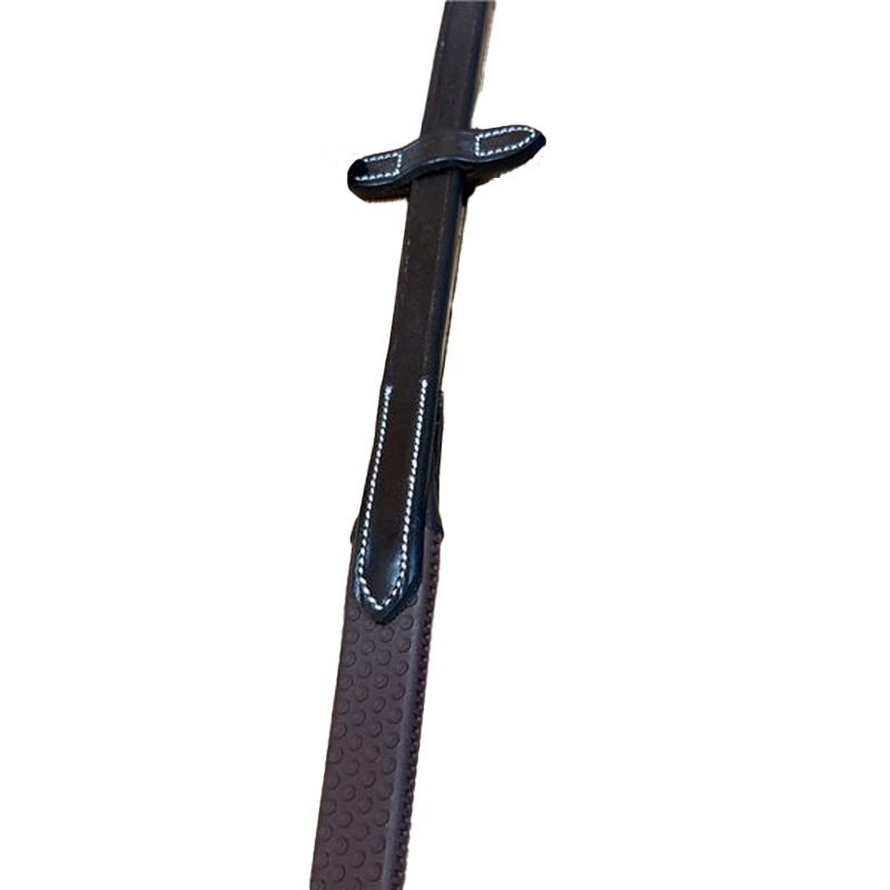 Jump'In - Rênes en caoutchouc simple collection Week havane | - Ohlala