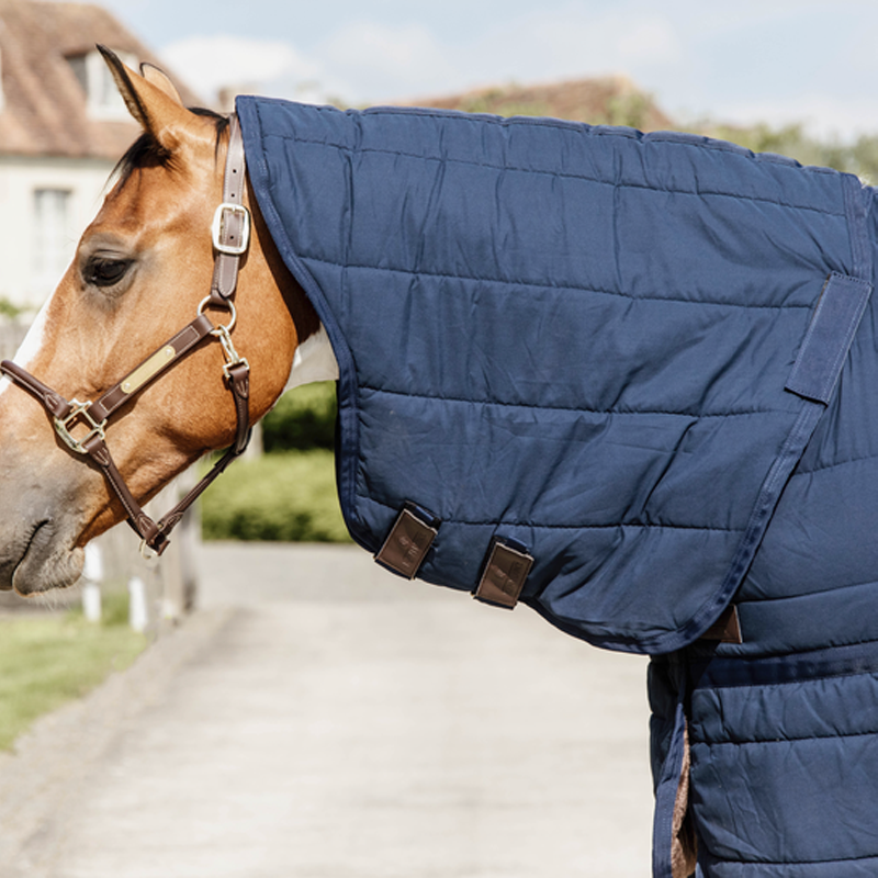 Kentucky Horsewear - Sous-couverture Skin friendly avec couvre-cou marine 150 gr | - Ohlala