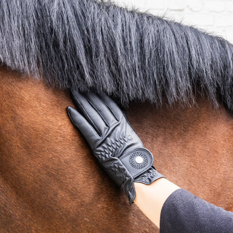 Kentucky Horsewear - Gants d'équitation Glitter noir/ noir