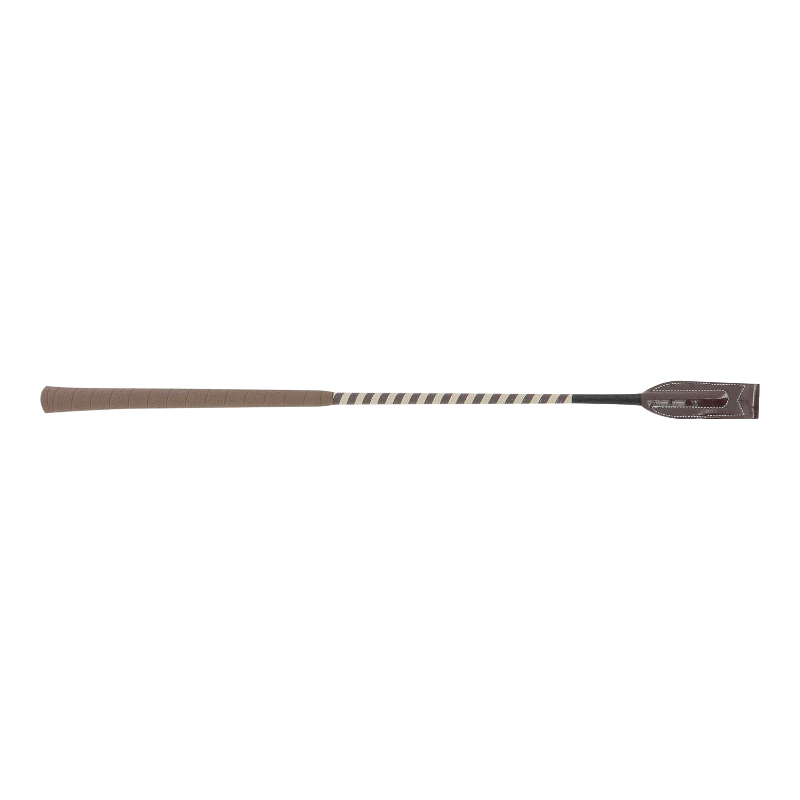 Whip&Go - Cravache Concours beige/ choco