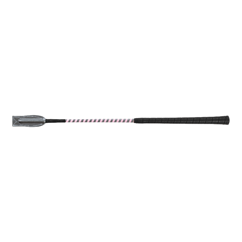 Whip&Go - Cravache Concours  gris/ rose
