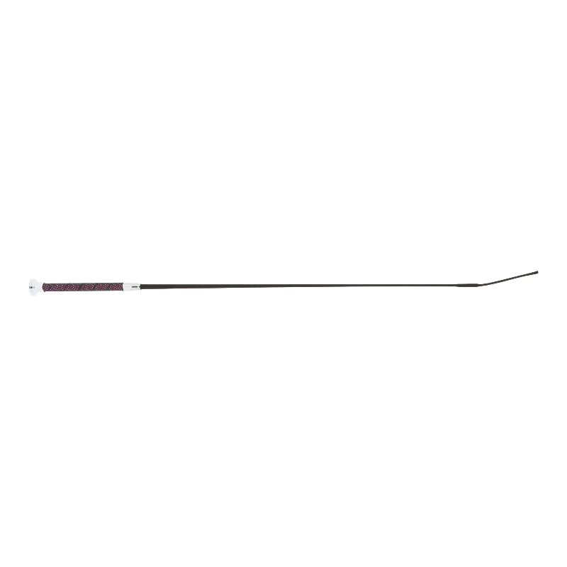 Whip&Go - Cravache de dressage Soft picot noir/ rose