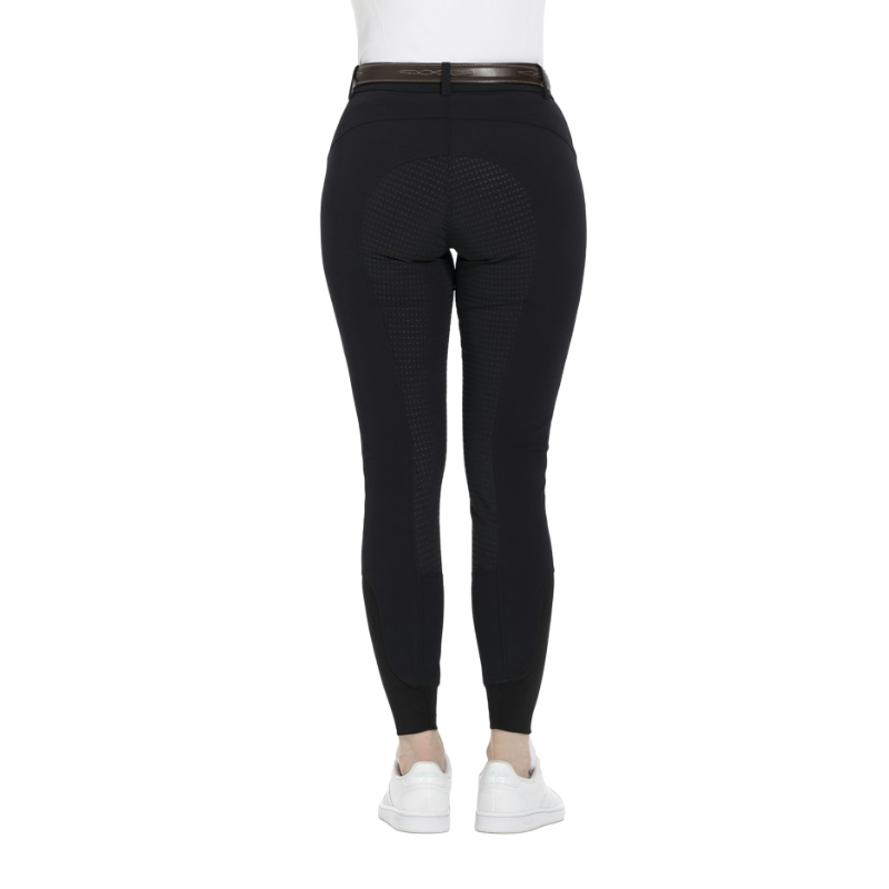 Equithème - Pantalon d'équitation femme full grip Gizel noir | - Ohlala