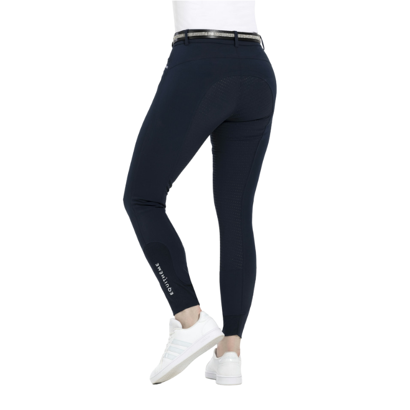 Equithème - Pantalon d'équitation femme full grip Gizel marine | - Ohlala