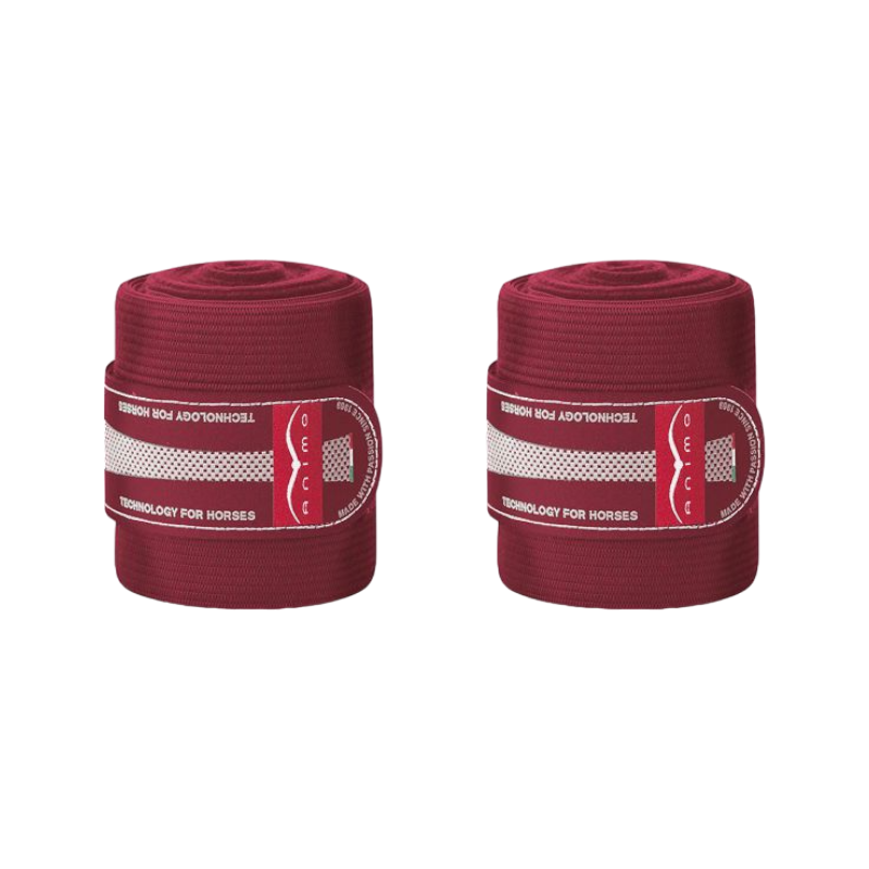 Animo Italia - Bandes de travail élastiques avec polaire Wenz prune (x2) | - Ohlala