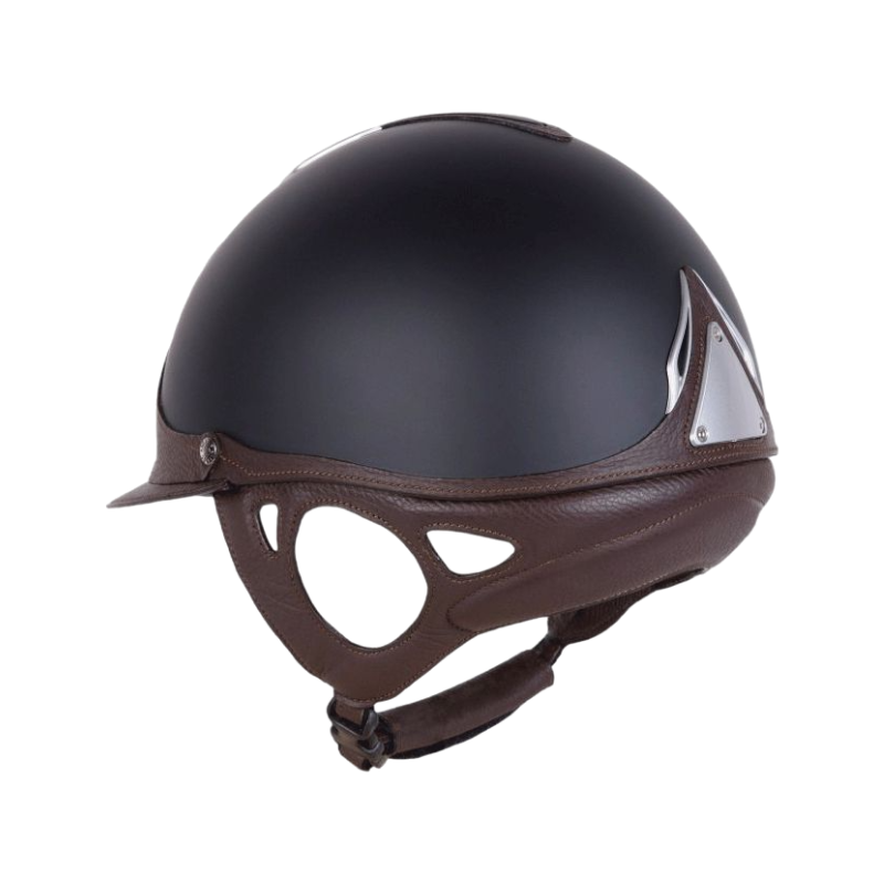 Antarès Sellier - Casque Référence visière standard Noir / Marron | - Ohlala