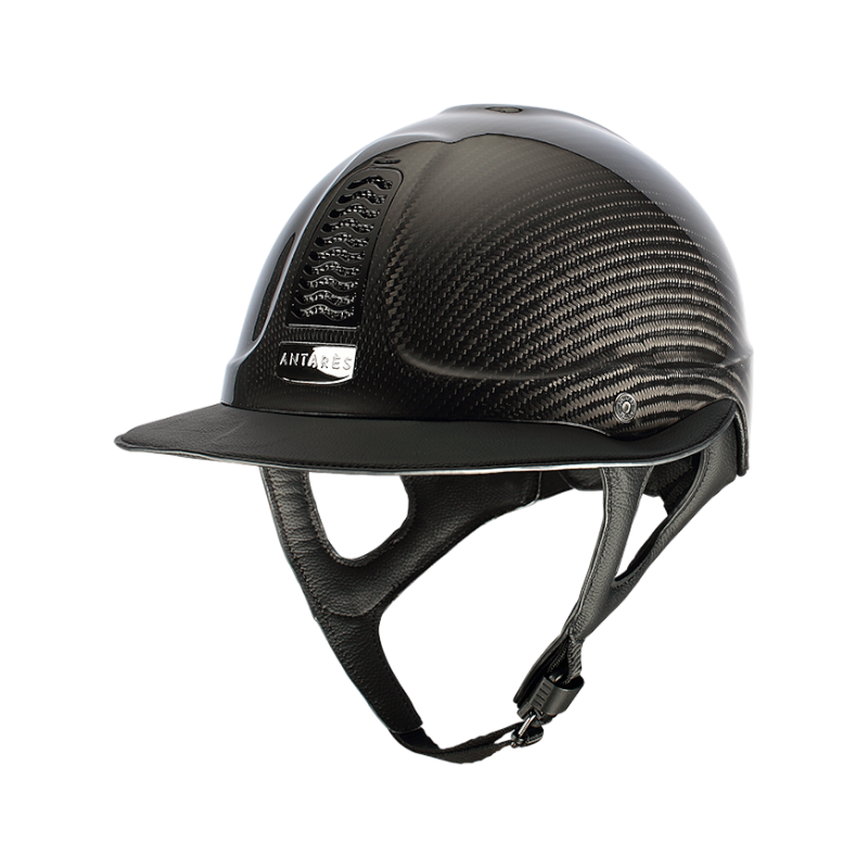 Antarès Sellier - Casque d'équitation Précision Carbone noir visière éclipse