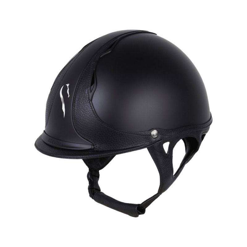 Antarès Sellier - Casque Référence Cross visière courte Noir / Noir