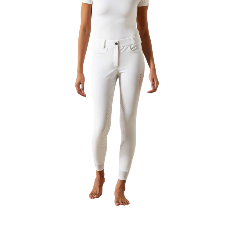 Ariat - Women's Tri Factor NT white full grip riding pants 