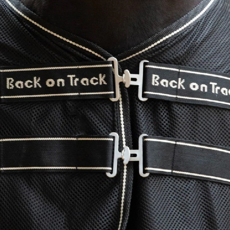 Back On Track - Sienna zwarte netoverhemd 