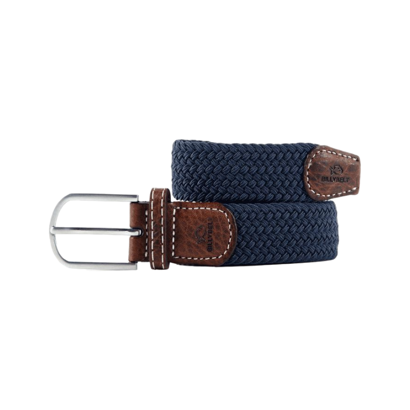 Billybelt - Ceinture tressée élastique Bleu ardoise | - Ohlala