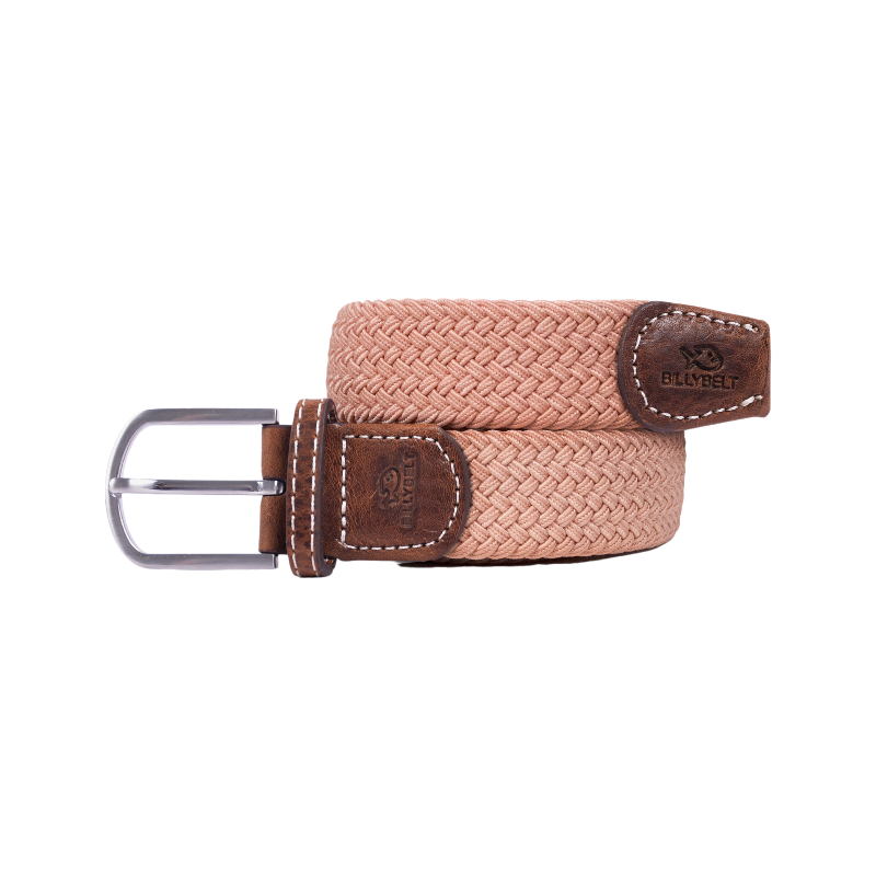 Billybelt - Ceinture tressée rose Blush