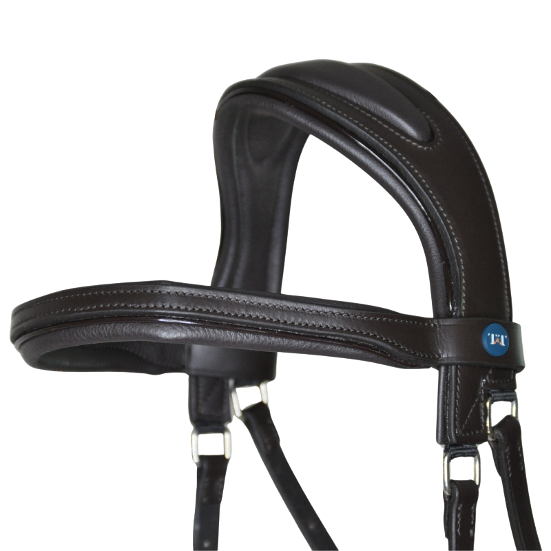 TdeT - Essentiële Comfort Hoofdstel zonder neusriem donkerbruin 