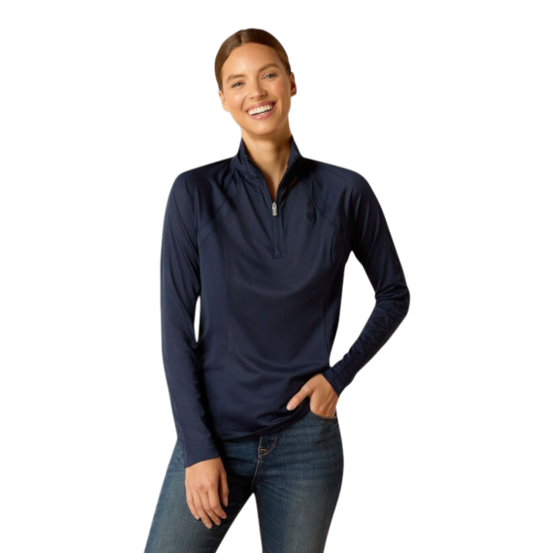 Ariat - Baselayer manches longues femme Sunstopper 3.0 marine | - Ohlala