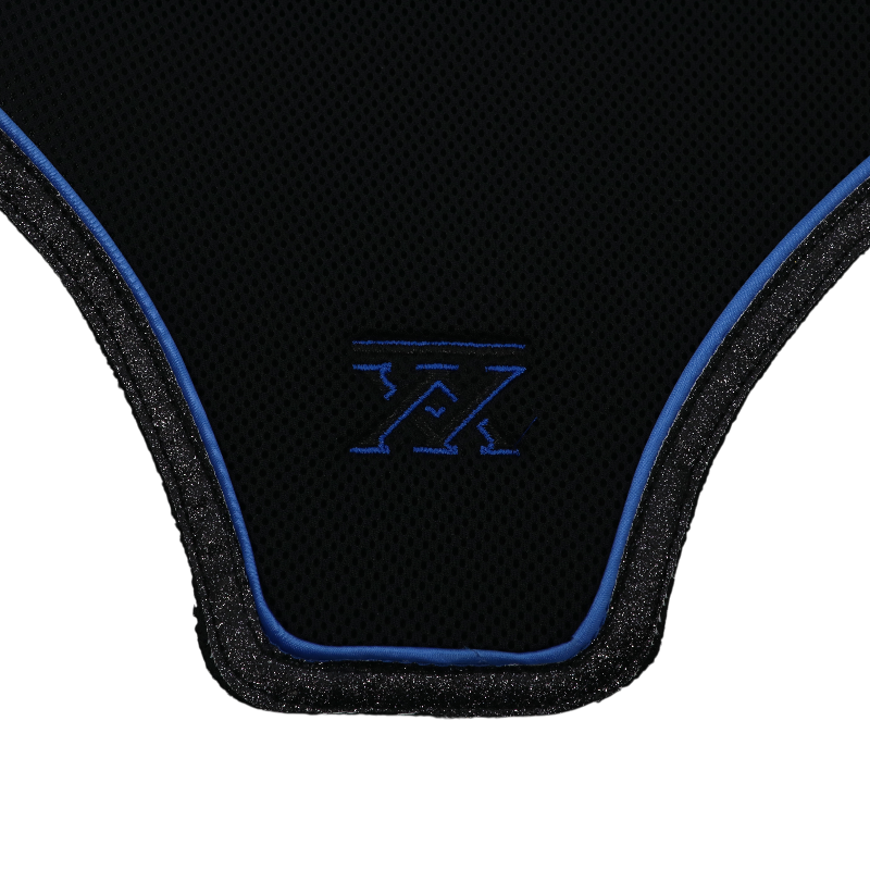 Oxxer - Bonnet pour chevaux Accent noir/ bleu roi | - Ohlala