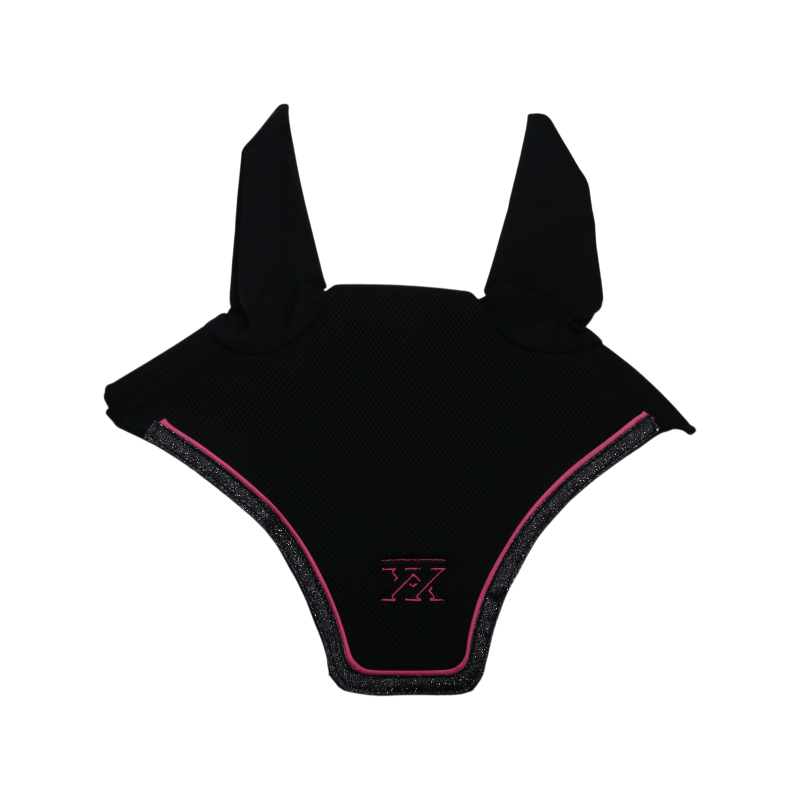 Oxxer - Bonnet pour chevaux Accent noir/ fushia | - Ohlala