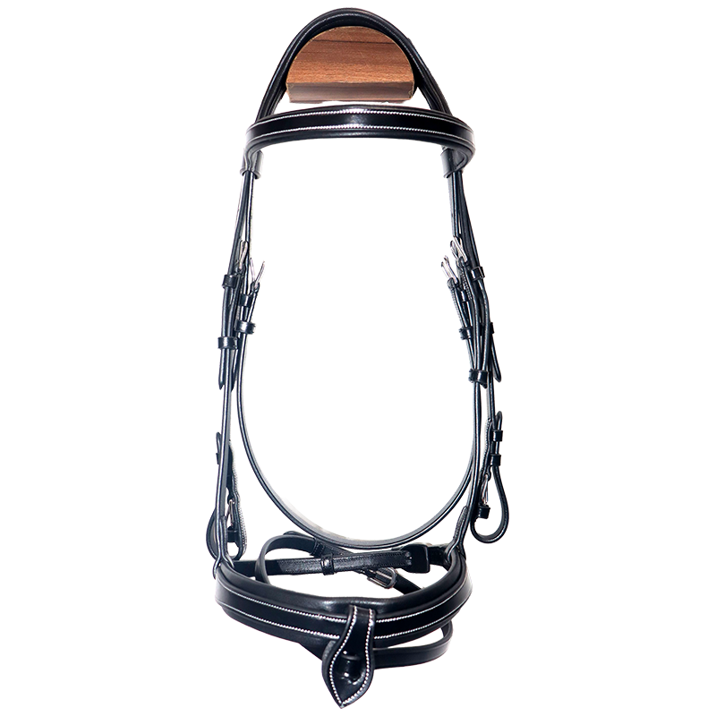 Canter - Bridon muserolle croisée Donatello noir/ noir