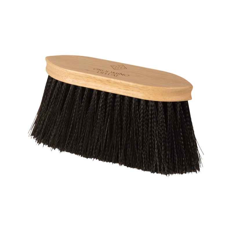 Grooming Deluxe - Brosse douce en bois à poils long noir