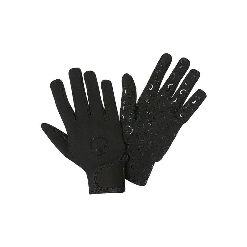 Cavalleria Toscana - Gants d'équitation hiver noir | - Ohlala