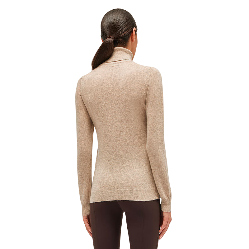 Cavalleria Toscana - Pull à col roulé femme cachemire cappuccino | - Ohlala