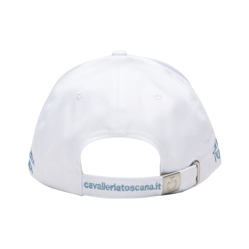 Cavalleria Toscana - Unisex CT Baseball pet wit/ luchtblauw 
