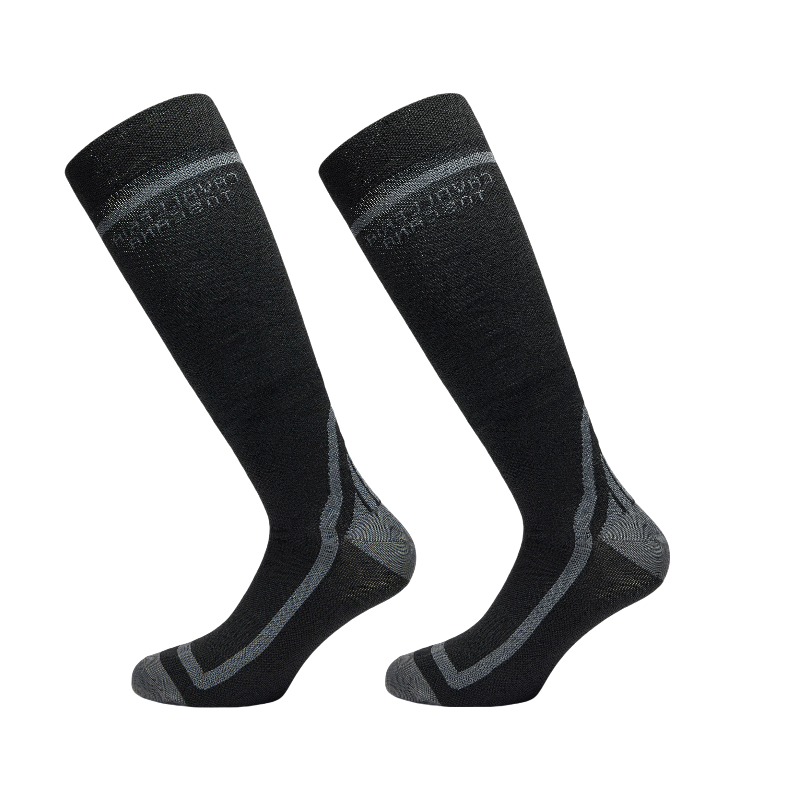 Cavalleria Toscana - Chaussettes d'équitation Wool Sock noir/ gris