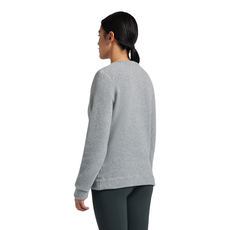 Cavalleria Toscana - Pull manches longues femme Fleece Crew Neck light grey