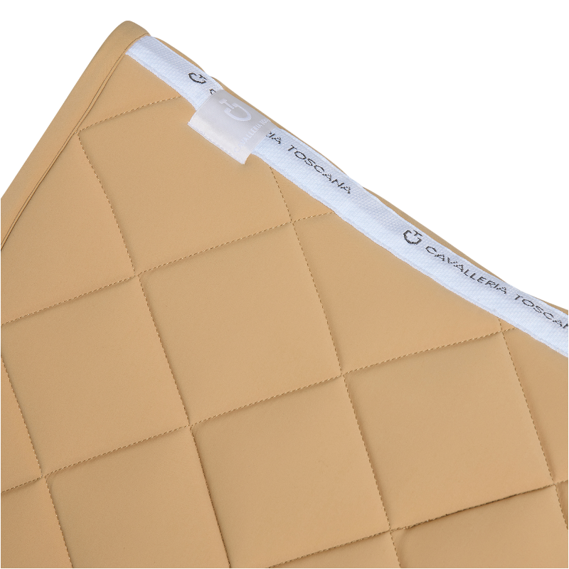 Cavalleria Toscana - Diamond Quilted Jersey tan dressuurmat 