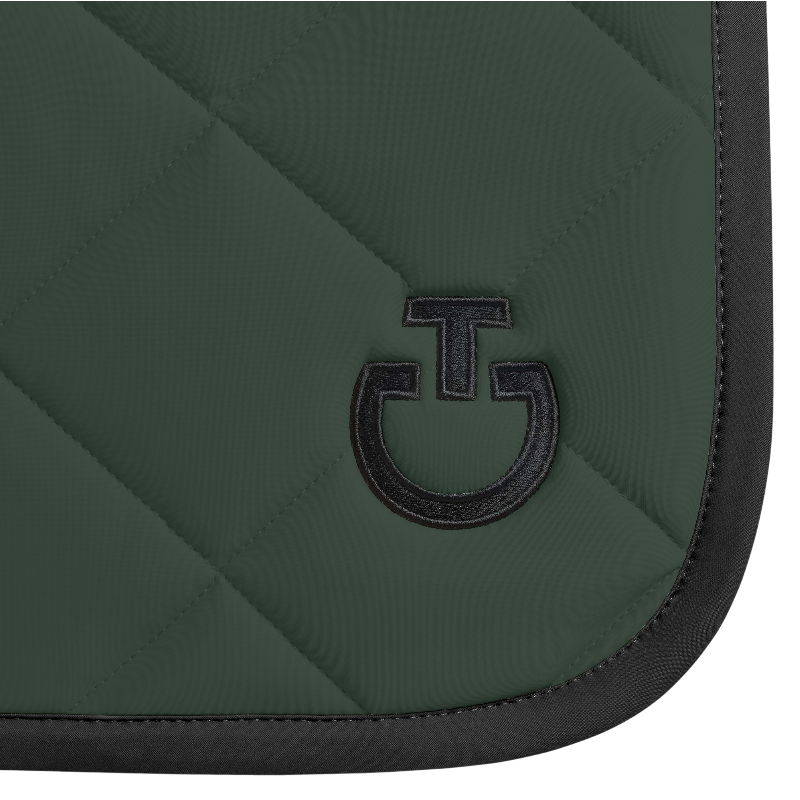 Cavalleria Toscana - Tapis de selle Diamond Quilted Jersey jungle green | - Ohlala