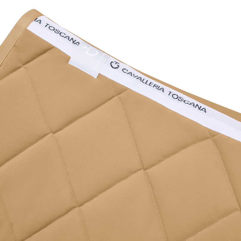 Cavalleria Toscana - Diamond Quilted Jersey tan zadelkleed 