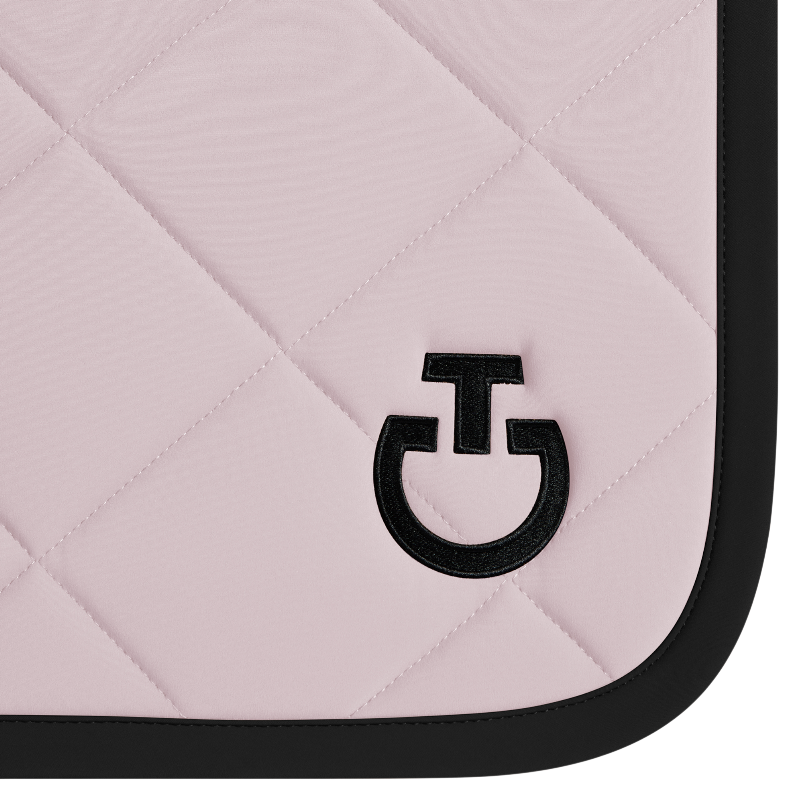 Cavalleria Toscana - Tapis de selle Diamond Quilted Jersey violet ice/ noir | - Ohlala