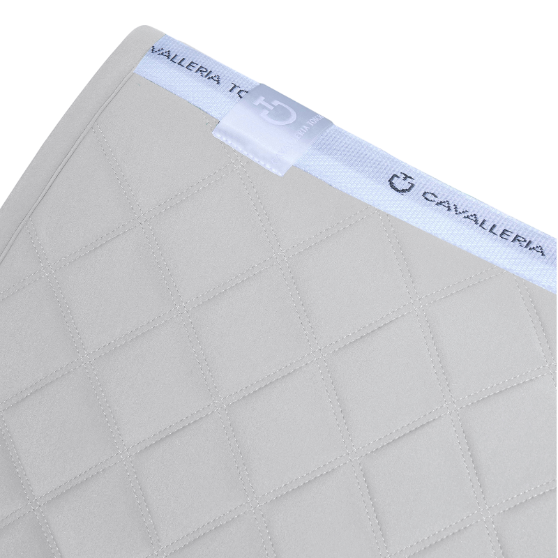 Cavalleria Toscana - Zadelpad Diamonds and Lines Gequilte lichtgrijs 